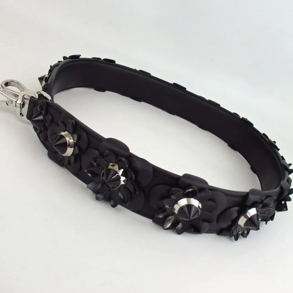 Authentic FENDI Strap You Bag Strap Flower strap leather [Used] - Picture 2 of 6